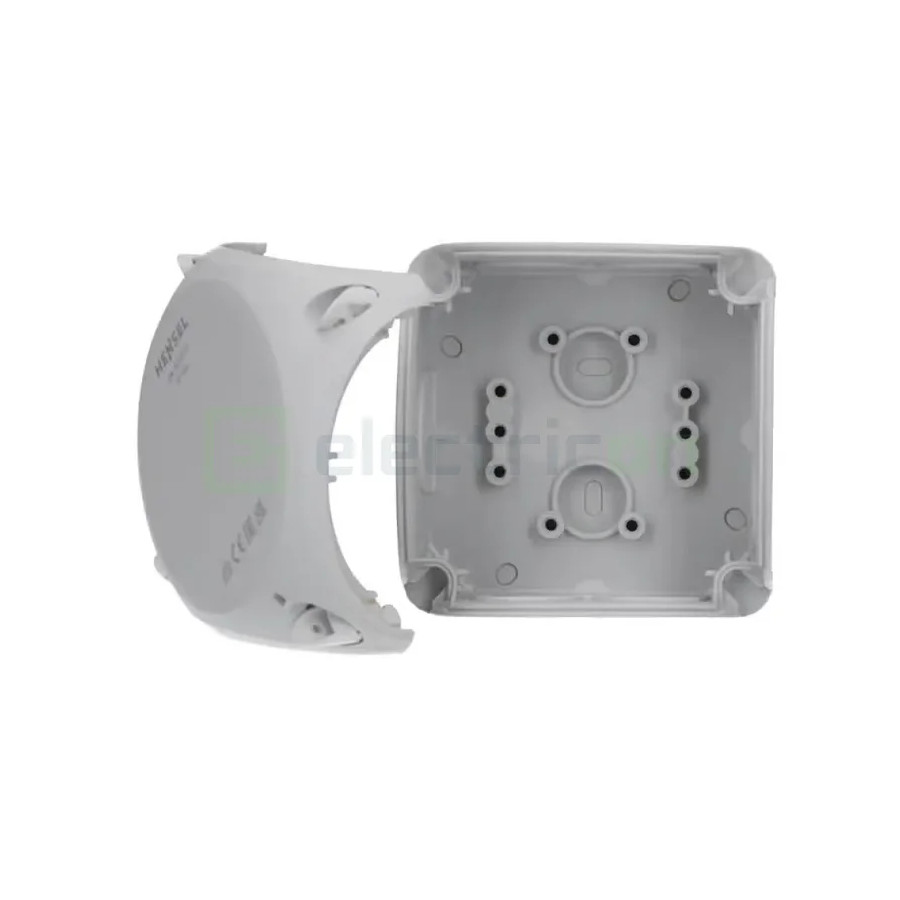 Doză de ramnificatie, aplicata,  93x93x62 mm, IP66, Hensel, DK 0200 GZ