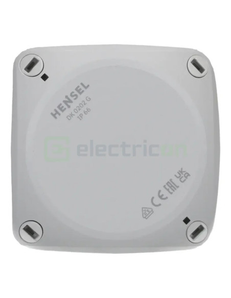 Doză ramificație - Cutie conexiuni - 93x93x62mm montaj aparent IP66 - Hensel DK 0202 GZ