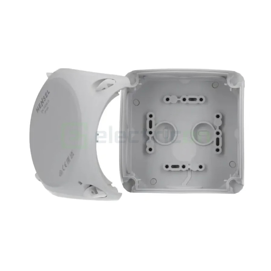 Doză ramificație - Cutie conexiuni - 104x104x70mm montaj aparent IP66 - Hensel DK 0404 GZ