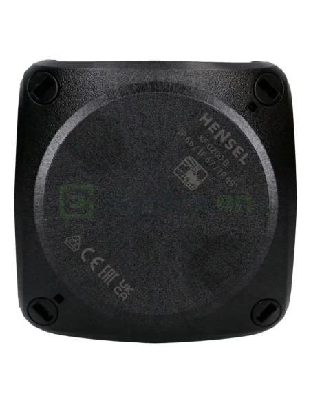 Doză ramificație - Cutie conexiuni - 93x93x62mm montaj aparent IP67/IP69 - Hensel KF 0200 B