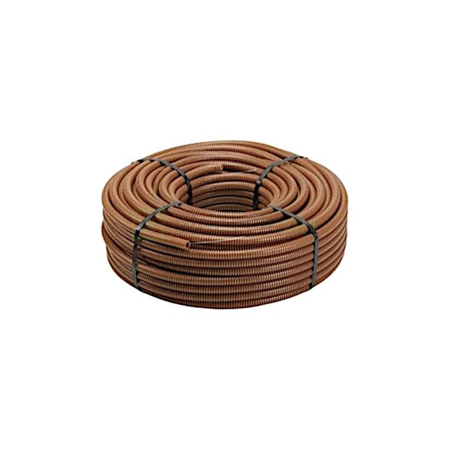 Copex tub flexibil, rola 100m, Ø20 mm, 750N, ignifug, maro, TC15, Elettrocanali, ECTC1520M - Electricon.ro