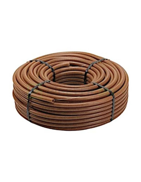 Copex tub flexibil, rola 100m, Ø20 mm, 750N, ignifug, maro, TC15, Elettrocanali, ECTC1520M - Electricon.ro