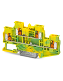 Clema șir 2 etaje de împământare cu buton 4 conexiuni max. 2.5 mm² galben-verde XTTB 2.5-PE - Phoenix Contact 1453897