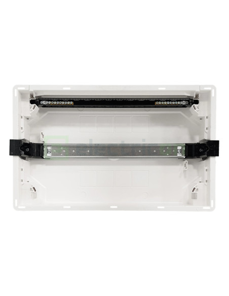 Tablou incastrat, 18 module, 1x18, ușă albă Hager, Golf, VF118PD - Electricon.ro