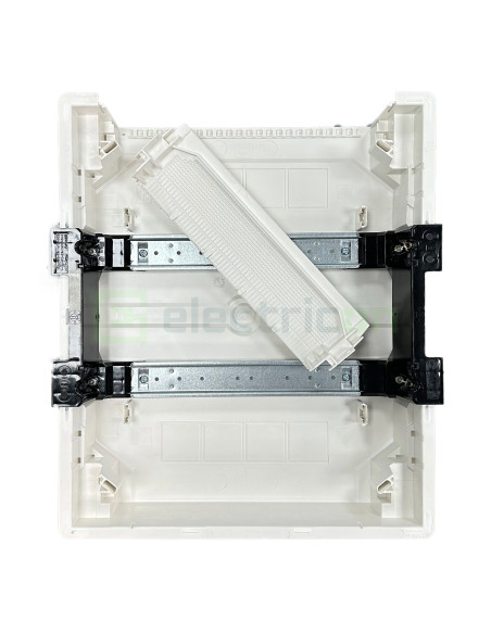 Tablou incastrat, 24 module, 2x12, ușă albă Hager, Golf, VF212PD - Electricon.ro