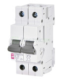MCB - Siguranță automată - disjunctor - curba B 10A 10kA 2P 2M ETIMAT P10 ETI 001901208