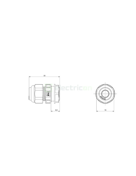 Presetupa pentru tub copex si rigid, ø16mm