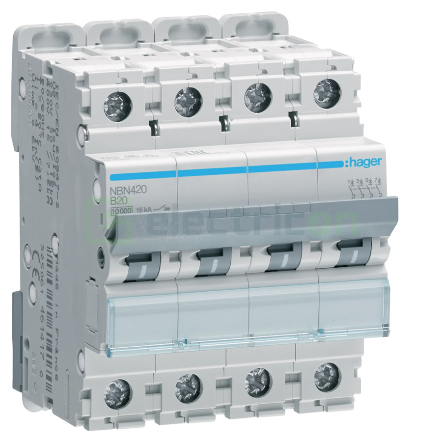 Disjunctor MCB B20A Hager - NBN420