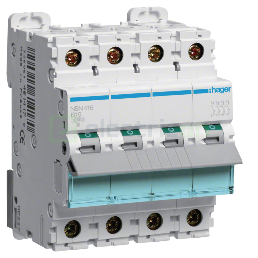 Intrerupator MCB B16A Hager - NBN416