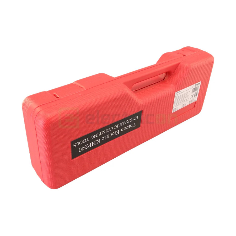 Presă hidraulică manuală - pini/papuci 10 - 240 mm² - model KHP240, include geantă și bacuri - Tracon Electric KHP240