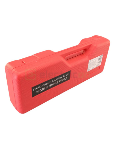Presă hidraulică manuală - pini/papuci 10 - 240 mm² - model KHP240, include geantă și bacuri - Tracon Electric KHP240