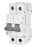 MCB - Siguranță automată - disjunctor - curba C 25A 10kA 2P 2M ETIMAT P10 ETI 001901232