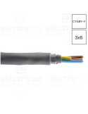 Cablu electric rigid cupru armat CYABY-F 3x6 mm²