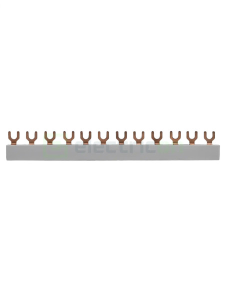 Bareta alimentare (busbar),  4P, tip furca, 12 module, 10mmp, 63A, ETI