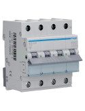 MCB - Siguranță automată - disjunctor - curba C 25A 6kA 3P+N 4M Hager MCN625