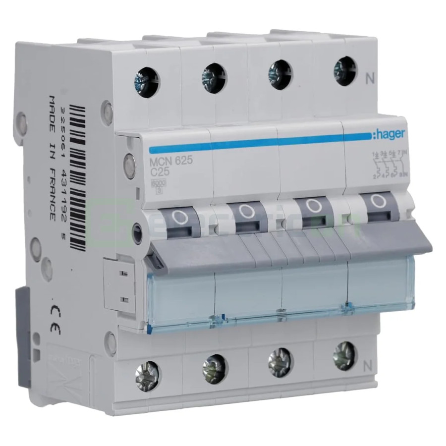 Siguranta MCB CN/AA Hager - MCN625