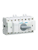 Inversor - Comutator rețea-generator - punct comun superior 3 poziții (1-0-2) 4P 80A 400V M1 Hager HIM408
