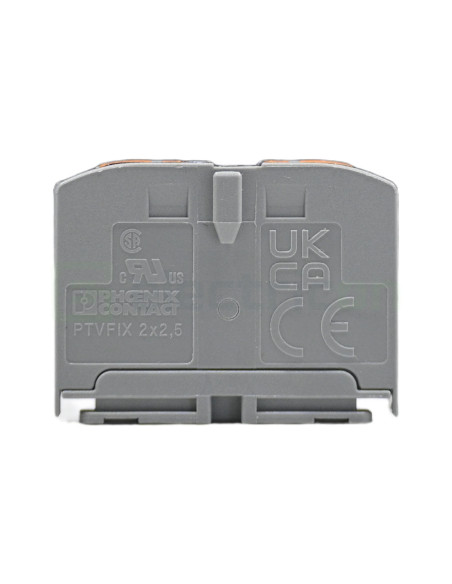 Bloc distribuție 5 mm² Bloc distribuție monobloc, 2 conexiuni, 2,5 mm²,negru, 400V, PTVFIX 2x2,5 BK, Phoenix Contact, 1019471 – 