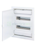 Tablou electric ABS - siguranțe - 28M (2x14) încastrat ușa metalică ECG28H ETI 001101161