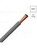 Conductor electric lițat cupru H07V-K - MYF 1x2,5 mm² - gri