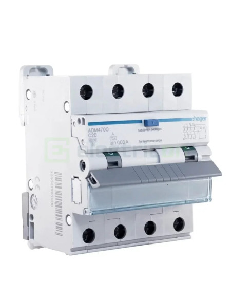 Disjunctor diferential 20A Hager - ADM470C
