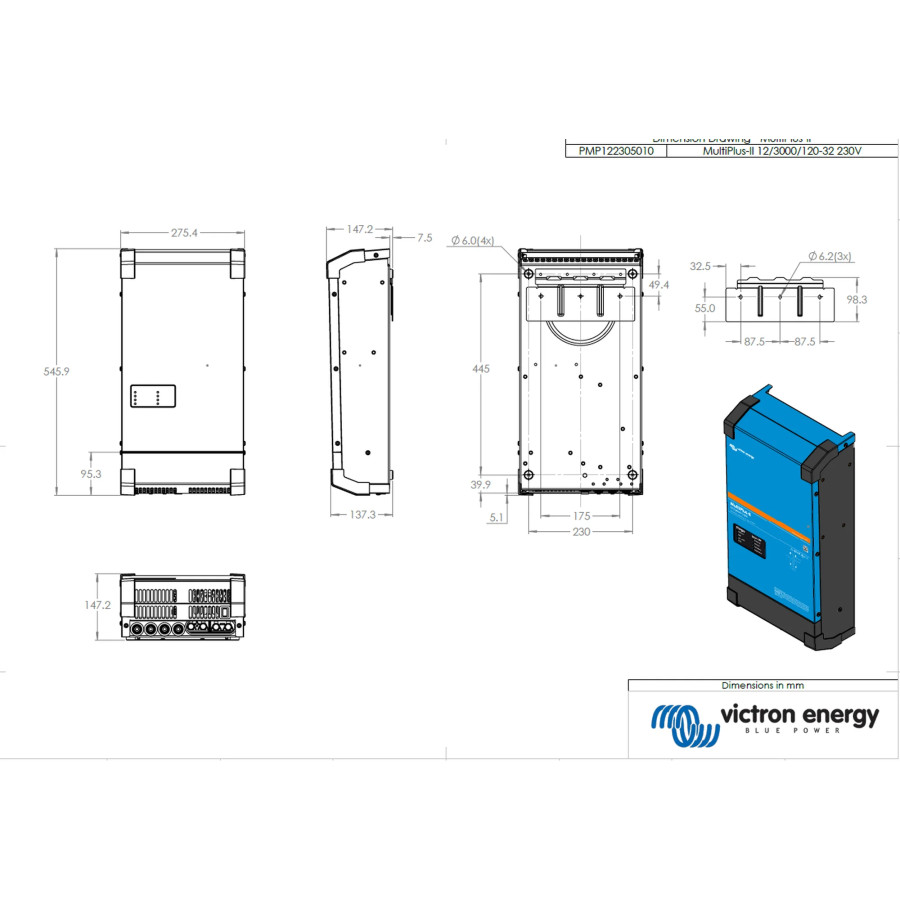 Invertor cu charger 48V 5000VA MultiPlus II 48 5000 70-50