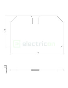 Element terminal pentru cleme sir seria XTV 10 2