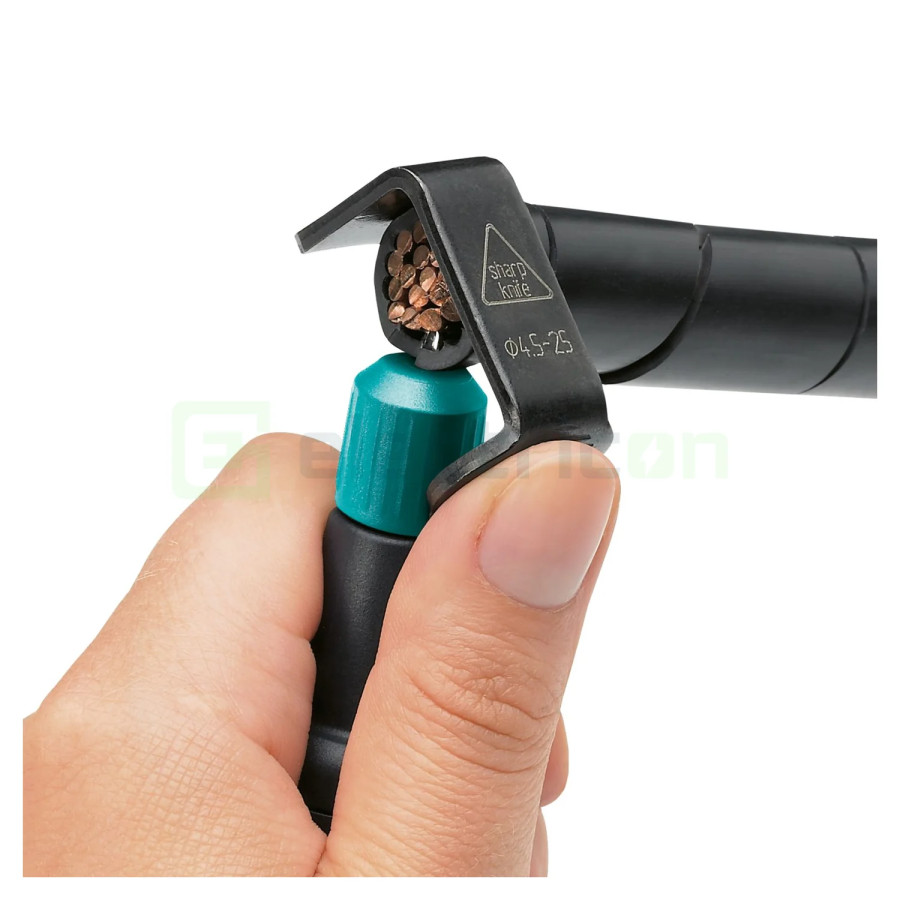 Clește de dezizolare pentru cabluri și conductori WIREFOX-D 40, Phoenix Connect, 1212161