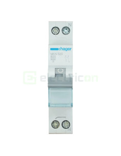 MCB - Siguranță automată - disjunctor - curba B 20A 6kA 1P+N 1M Hager MKN520