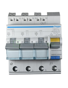 Siguranta RCBO 16A/30mA Hager - ADZ366D