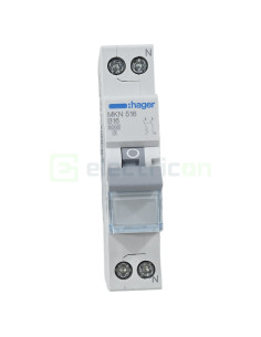 MCB - Siguranță automată - disjunctor - curba B 16A 6kA 1P+N 1M Hager MKN516