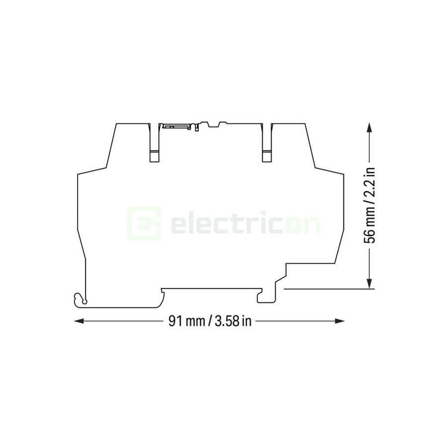 Modul de suprimare a supratensiunii pentru tehnologie semnal, tensiune nominala 24Vcc, 2 cai de semnal cu descarcator de suprate