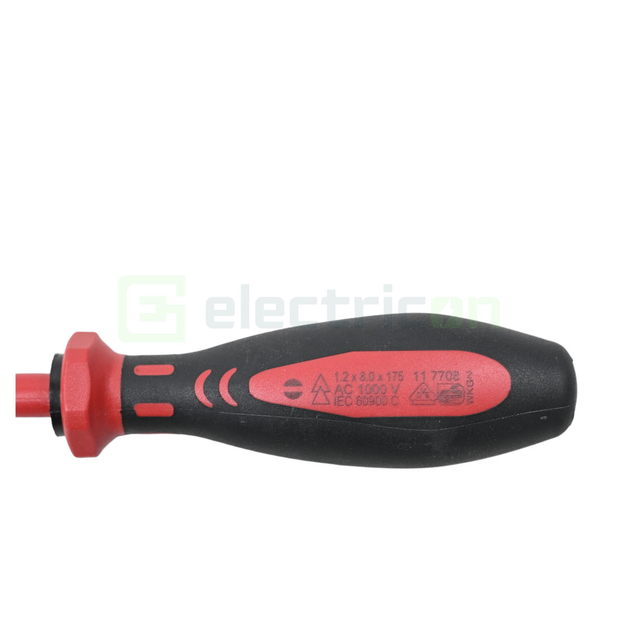 Șurubelniță Fanta VDE 1,000 V, 8.0 x 1.2 mm, Cimco, 11 7708 - Electricon.ro