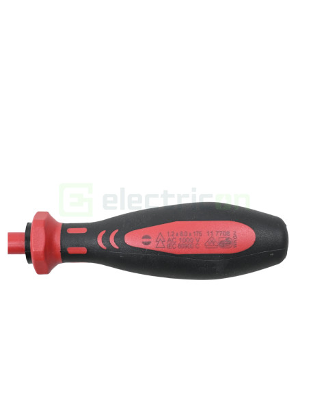 Șurubelniță Fanta VDE 1,000 V, 8.0 x 1.2 mm, Cimco, 11 7708 - Electricon.ro
