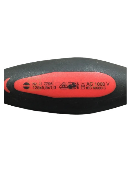 Șurubelniță VDE 1,000 V, 5.5 x 1.0 mm, Cimco, 11 7705 - Electricon.ro