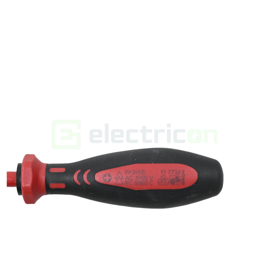 Șurubelniță Phillips VDE PH 2, 1.000 V, Cimco, 11 7732 - Electricon.ro