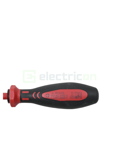 Șurubelniță Phillips VDE PH 2, 1.000 V, Cimco, 11 7732 - Electricon.ro
