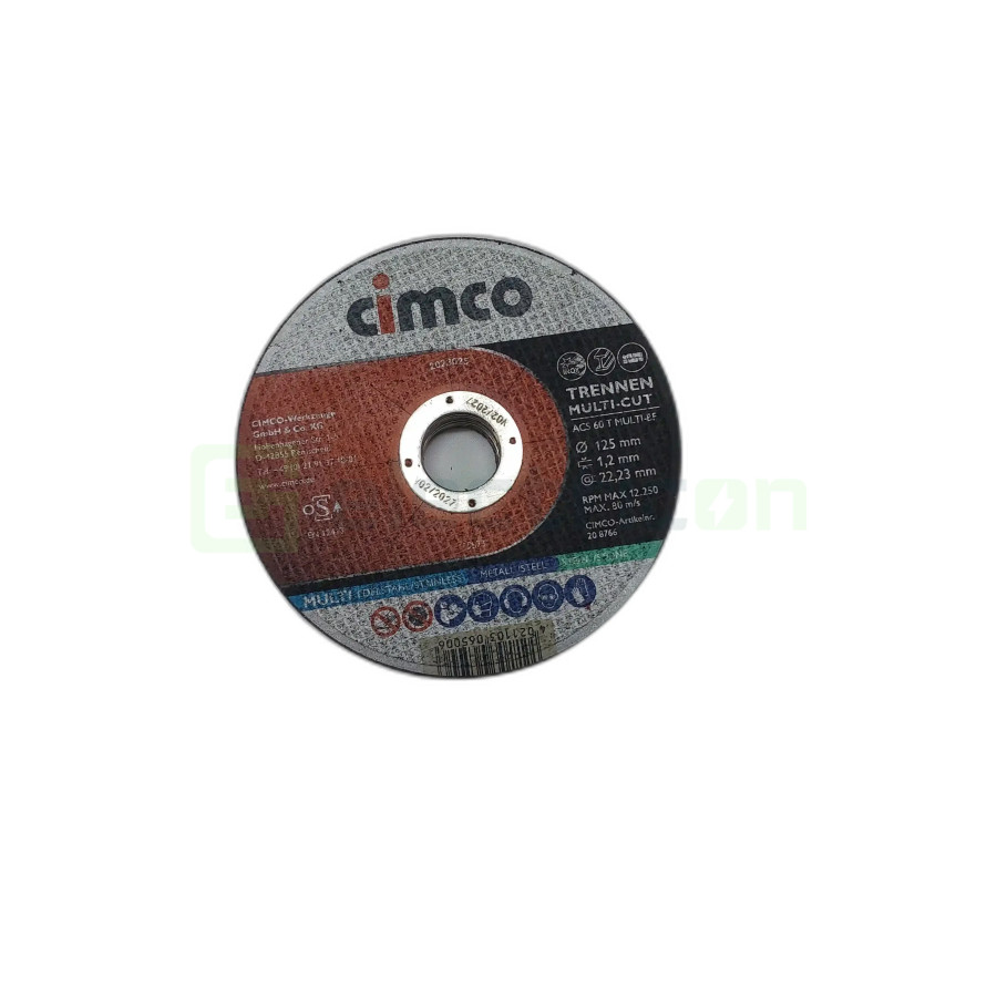 Disc debitat piatră si metal 125x1.2, Cimco, 20 6846 - Electricon.ro