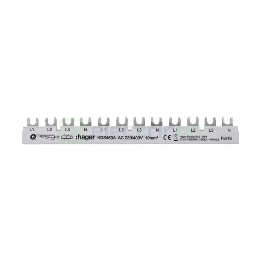 Bareta alimentare 3P 63A Hager KDS463A