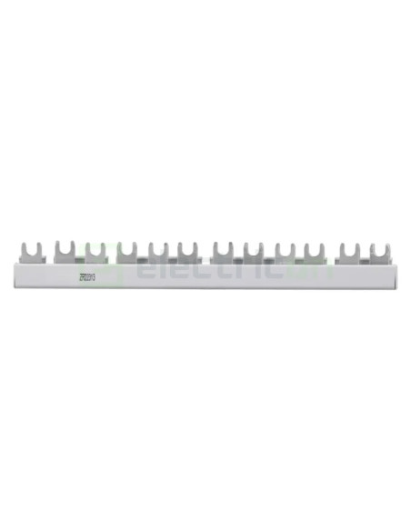 Bareta alimentare (busbar), 3P, tip furca, 12 module, 63A, Hager