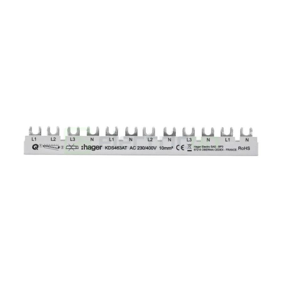 Bareta alimentare 1P 63A Hager KDS463AT