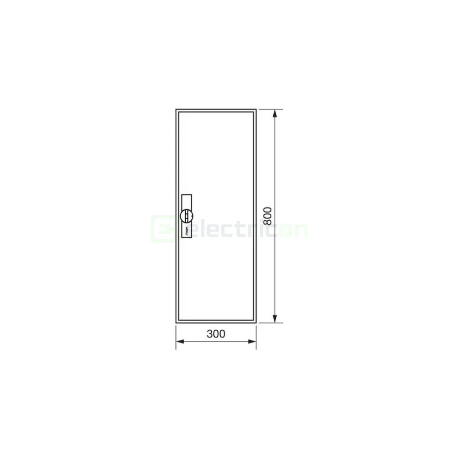 Tablou electric, metalic, 60 module, 5x12, IP44, Hager, Univers, FWB51S - Electricon.ro