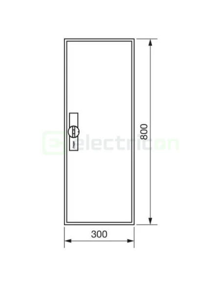 Tablou electric, metalic, 60 module, 5x12, IP44, Hager, Univers, FWB51S - Electricon.ro