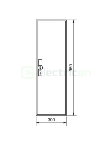 Tablou electric, metalic, 72 module, 6x12, aplicat, IP44, Hager, Univers, FWB61S - Electricon.ro