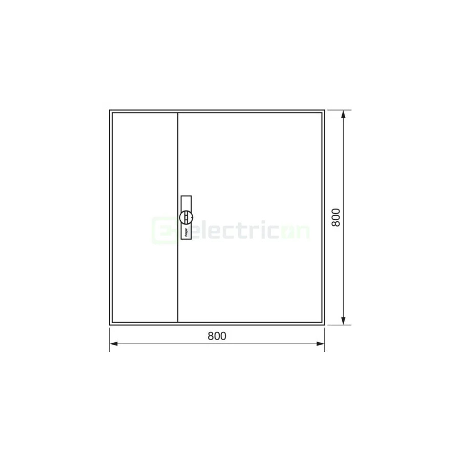 Tablou electric, metalic, 180 module, 5x36, aplicat, IP44, Hager, Univers, FWB53S- Electricon.roFWB53S