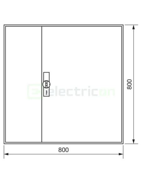 Tablou electric, metalic, 180 module, 5x36, aplicat, IP44, Hager, Univers, FWB53S- Electricon.roFWB53S