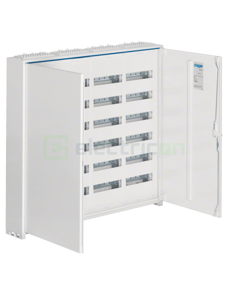 Tablou electric, metalic, 288 module, 6x48 , aplicat, IP44, Hager, Univers, FWB64S - Electricon.ro