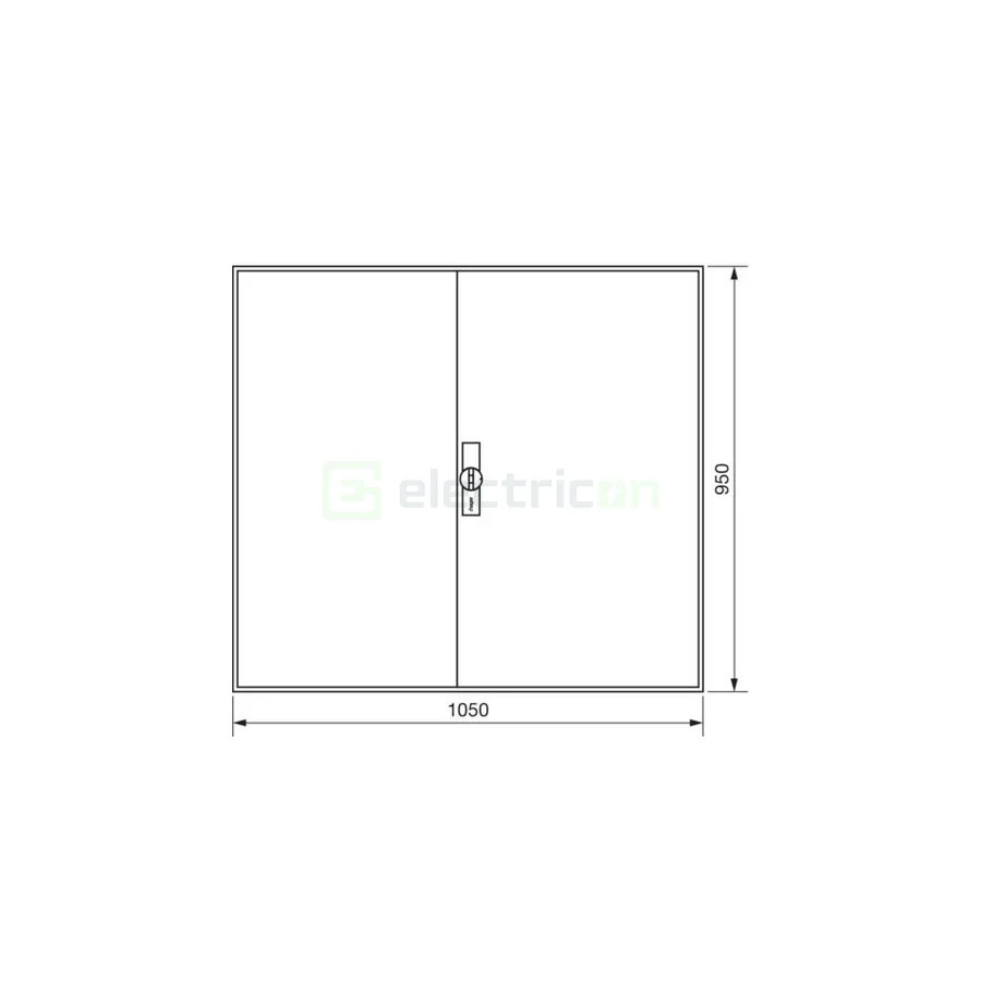 Tablou electric, metalic, 288 module, 6x48 , aplicat, IP44, Hager, Univers, FWB64S - Electricon.ro