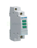 Indicator tensiune - Lampă semnalizare - LED 3x verde 230V - Hager SVN221