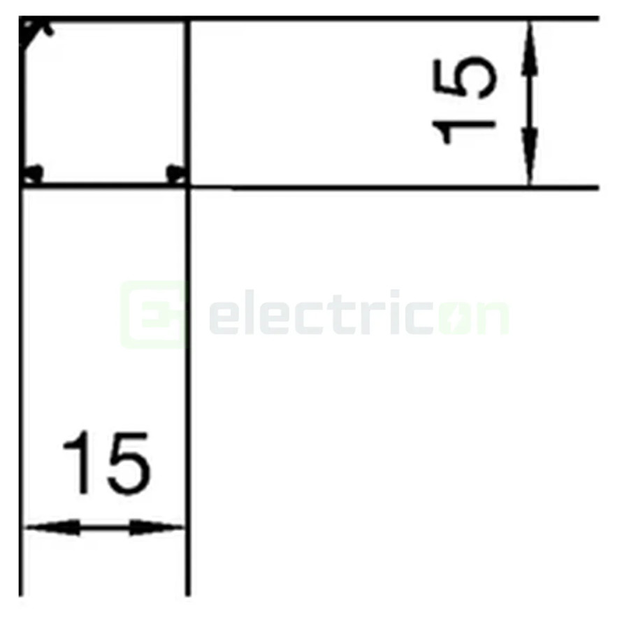 Canal cablu rola, LFR 15x15, alb, Hager, LFR1501509010T2 - Electricon.ro